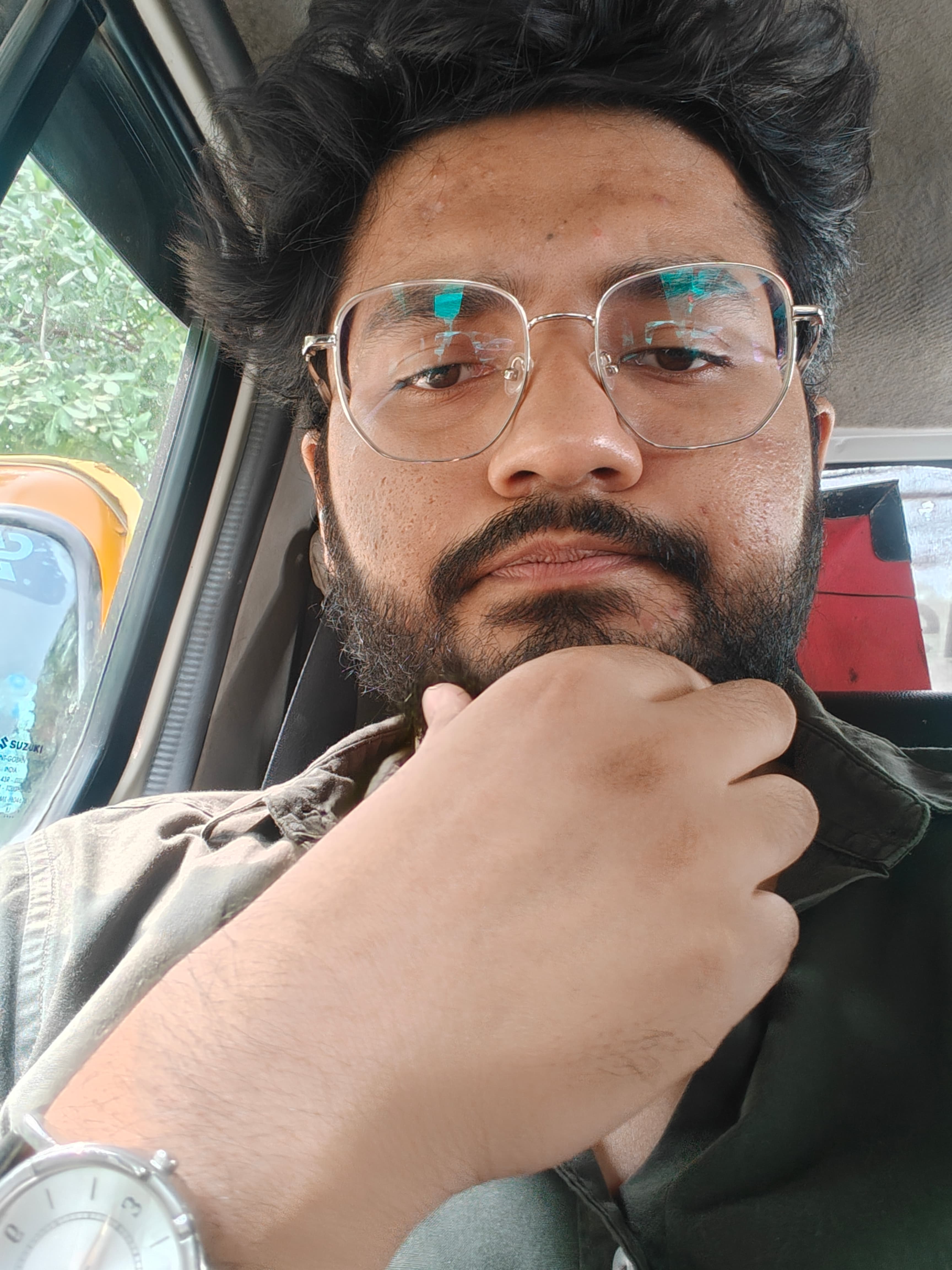 Stuck in Gurgaon traffic