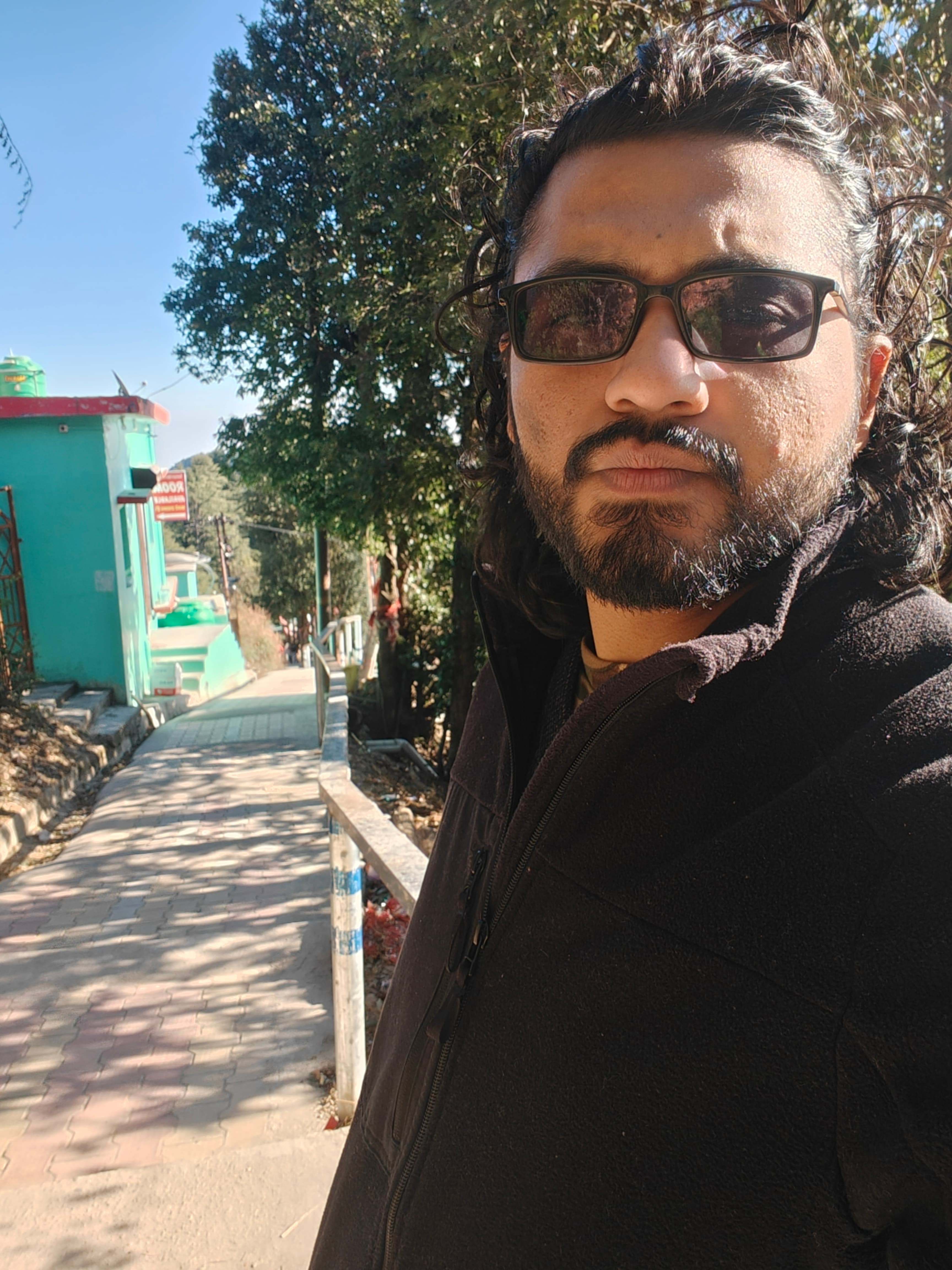 Walking through a hill town