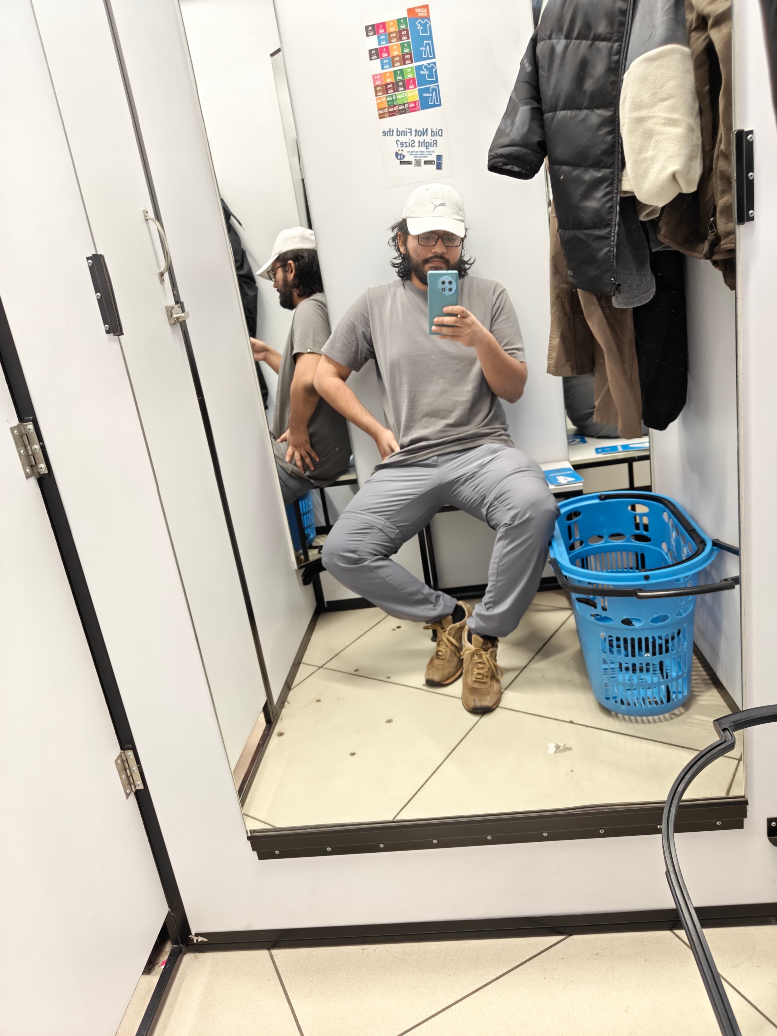 Trying out fits before a meeting :D